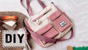 DIY Bolso de Mano Estilo Coreano con Muchos Bolsillos