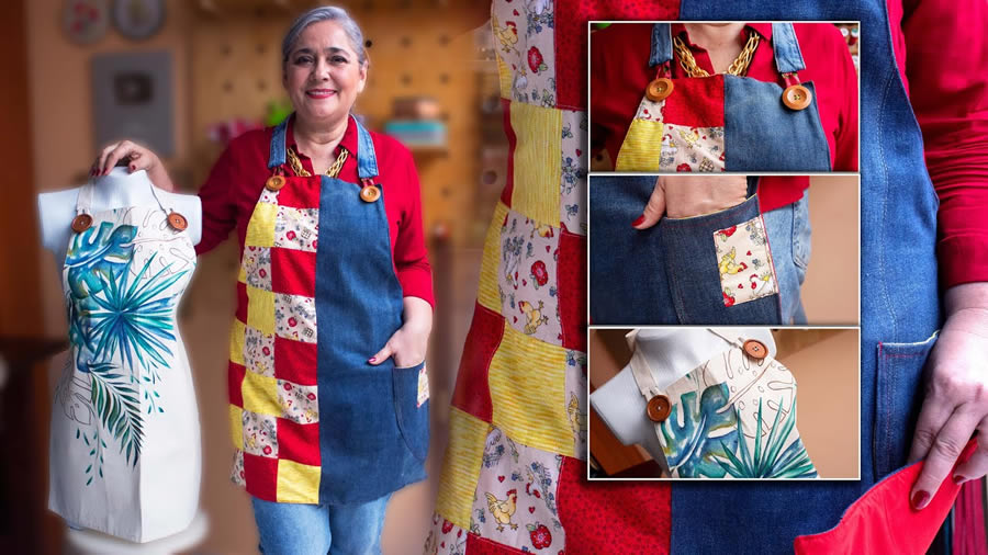 2 Modelos de Delantal con un Solo Molde