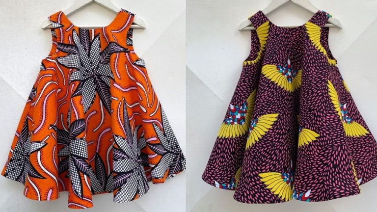 Vestido Infantil con Corte Paraguas