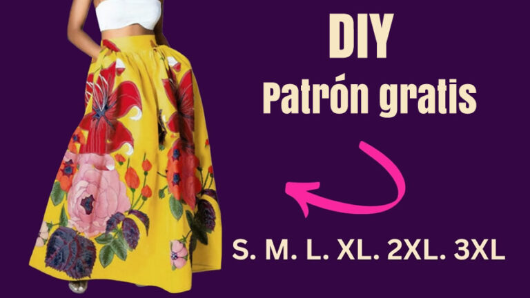 Falda Maxi Floral con Bolsillos