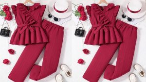Blusa con Pantalón Palazzo para Niña