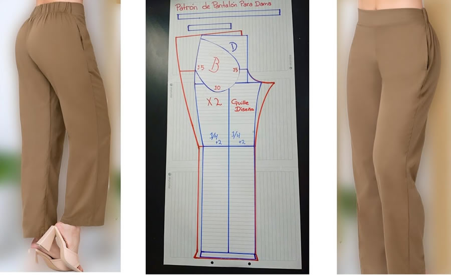 Patrón de Pantalón para Dama