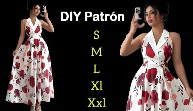 Vestido Largo con Cuello Halter