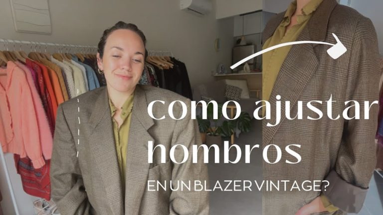 ajustar los hombros de una chaqueta