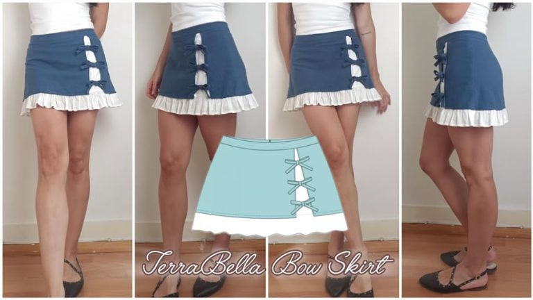 Cómo confeccionar una falda con tablas en el bajo