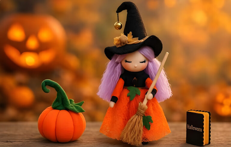 Muñeca Bruja de Halloween