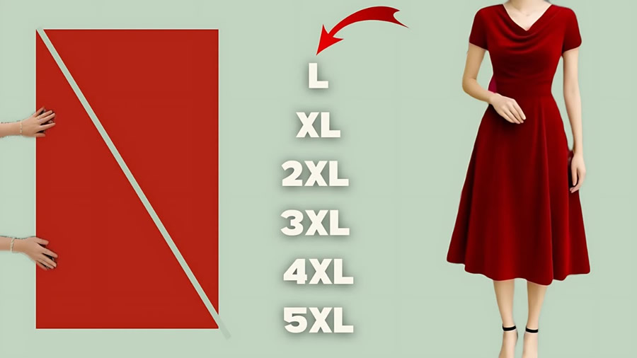 patrón para un vestido elegante