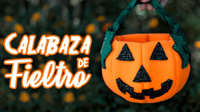 Calabaza de Fieltro para Halloween