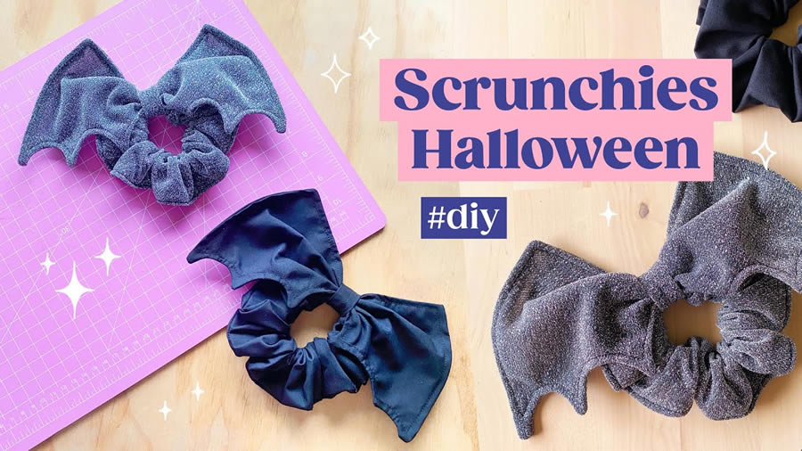 Scrunchies para Halloween DIY