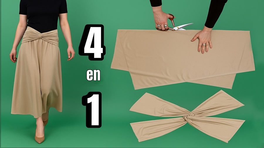 falda fácil con 4 estilos