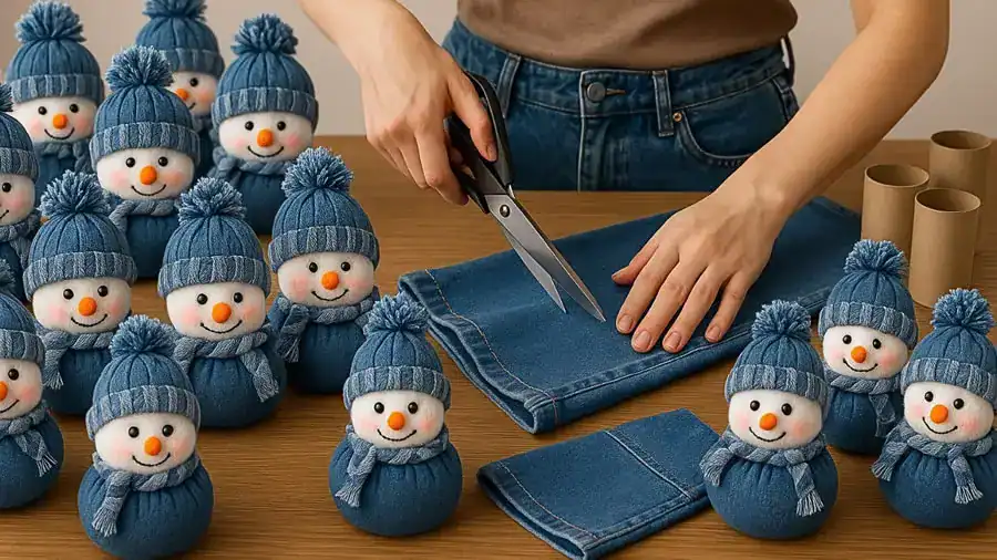 muñecos de nieve jeans