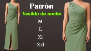 Vestido de Noche Asimétrico