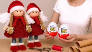 ángel gnomo navideño