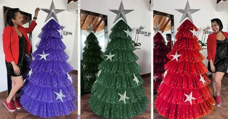 Árbol de Navidad en tul