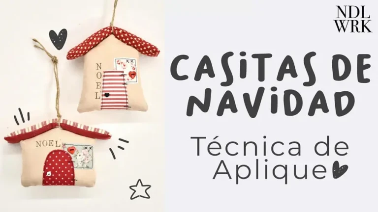 Casitas Navideñas de Tela