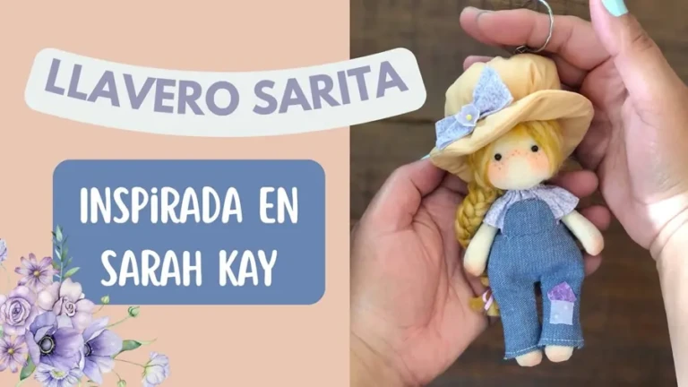 Llavero de Sarita estilo Sarah Kay