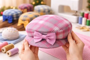 Gorro de tela hecho a mano sin patrón