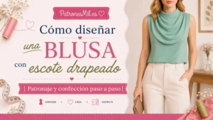 Cómo diseñar una blusa con escote drapeado